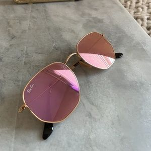Ray-Ban Hexagonal Flat Lenses in Copper Flash
